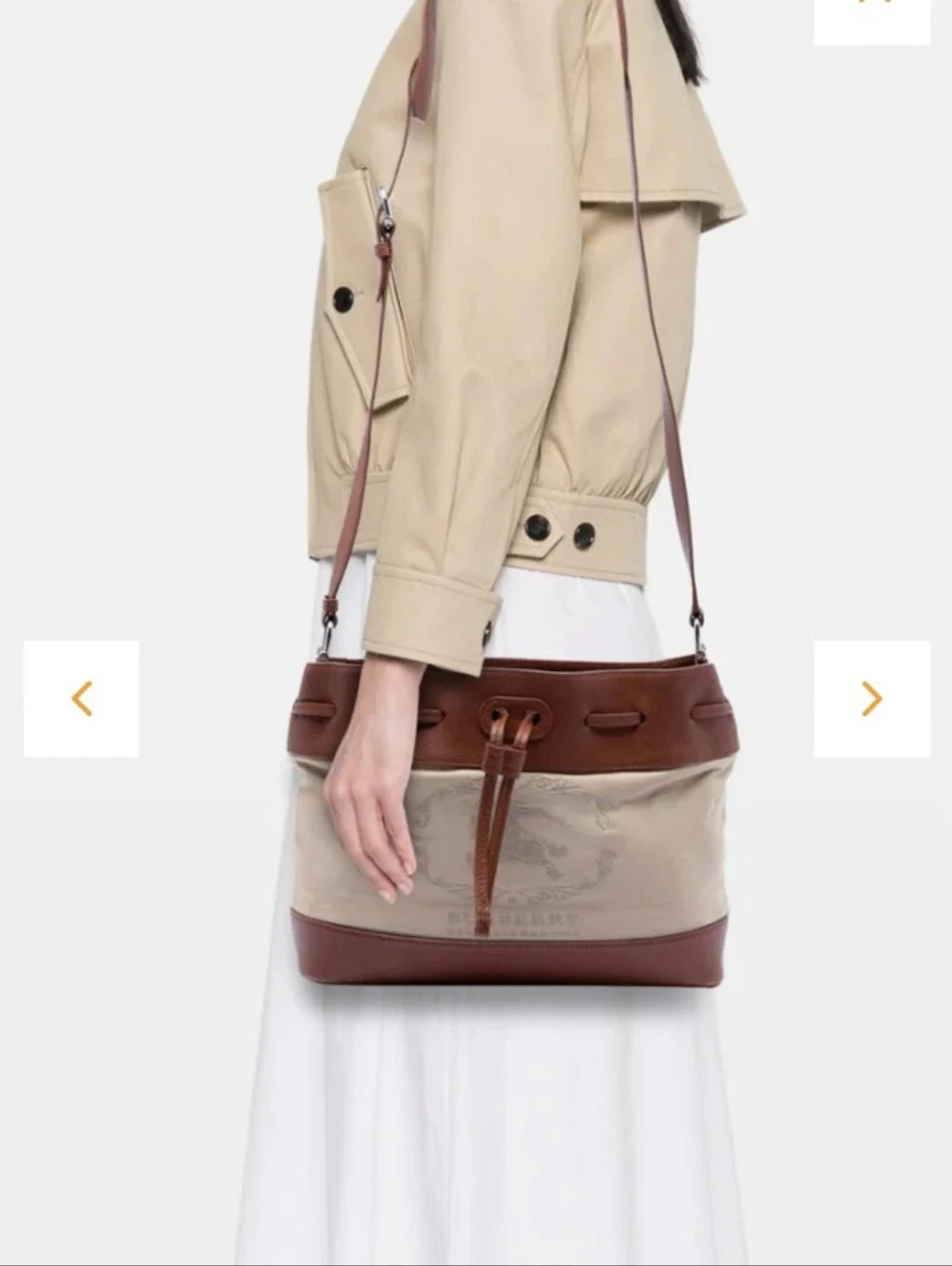 100% authentic archival Burberry Prorsum Drawstring Bucket Bag
